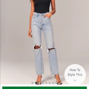 Abercrombie High Rise Dad Jeans